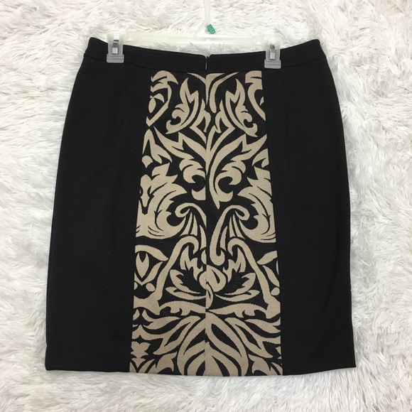 NWT. Grace Elements Black &Tan Skirt size 10 - Picture 2 of 5